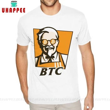 Personalizované Bitcoin Tričko pre Mužov 6XL Krátke Rukávy Bavlna Biela Posádky Tees Košele