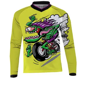 Motocross 2020 Nové Zjazdové Jersey Horský Bicykel, Motocykel, jazda na Bicykli MX Off Road Bicykel MTB T-Shirt Long Sleeve Jersey Moto