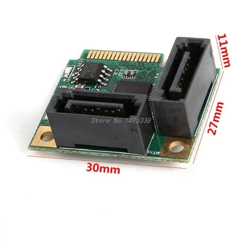 2 Porty Pridať Na Karty Mini PCI-E slot karty PCI Express SATA Kábel usb 3.0 Prevodník Pevný Disk Rozšírenie Karty, Počítačové Komponenty Vysokej Rýchlosti