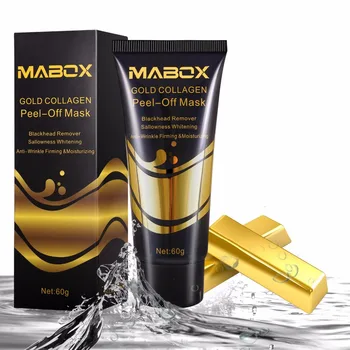 24K Gold Pleťová Maska pre Anti Aging Anti Wrinkle Facial Mask Ošetrenie Pórov Minimalizáciu, Akné, Jazvy Liečby & Blackhead Odstraňovač