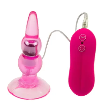Análny Potešenie Jelly Zadok Plug - 10 rýchlosť fialová Žiarovky Probe s Odsávaním cup base, Najlepšie Análny Vibrátor, špeciálne hračky pre začiatočníkov