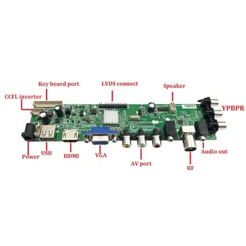 Držiak pre LP171WP4(TL)(N2) /LP171W01(A4) 1 440 X 900 HDMI LCD, USB, AV digital 1 CCFL TV VGA 30pin DVB-T, DVB-C doska kontroléra