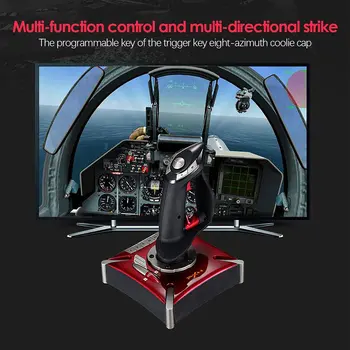 PXN-2119 Letu USB Simulátor Tlačítkový Ovládač Pre PC/Desktop Simulácia Lietadla Vibrácií Herný ovládač Príslušenstvo