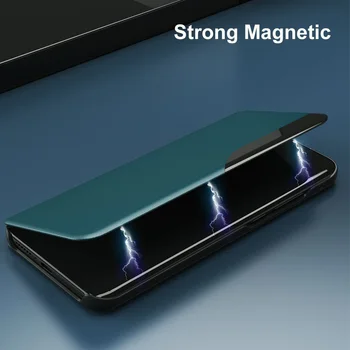 Smart View Window kožené puzdro pre Samsung Galaxy S21 ultra prípade flip magnetické puzdro pre Samsung Poznámku 20 S30 ultra S20 FE kryt