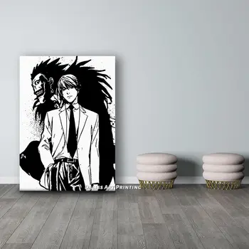Plátno Anime Light Yagami Death Note, Obrázky, Domáce Dekorácie, Obrazy Plagát HD Vytlačí Wall Art Modulárny Obývacia Izba Rámovanie
