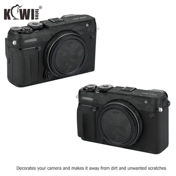 Kiwi Anti-Scratch Fotoaparát Telo Nálepky Ochranný Film Pokožky Držiak pre Fujifilm Fuji GFX 50R Anti-Prezentácia Pokožky Kryt Čierny Tieň