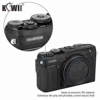 Kiwi Anti-Scratch Fotoaparát Telo Nálepky Ochranný Film Pokožky Držiak pre Fujifilm Fuji GFX 50R Anti-Prezentácia Pokožky Kryt Čierny Tieň