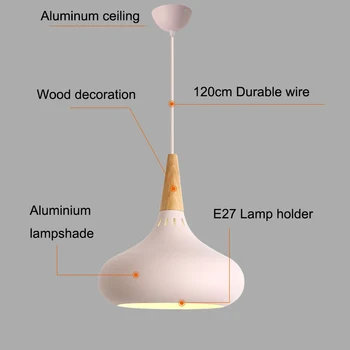 Nordic Prívesok Svetlá Moderné E27 Led Prívesok Na Čítanie Jedáleň Hanglamp Hliníkové Loft Priemyselné Lampy, Kuchyňa, Spálňa, Obývacia Izba