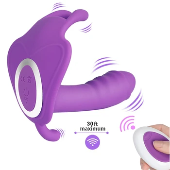 Nositeľné Dildo Vibrátor Bezdrôtový Stimulátor Klitorisu G Mieste Mačička Pošvy Masér Dospelých, Sexuálne Hračky Pre Ženy Pár Sex Stroj