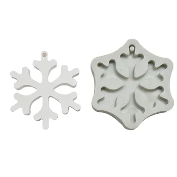 Silikónové Formy Snowflake List Stromu Dizajnér HOBBY Ručné 3D Vianočné Prívesok Keychain Sadrové Hliny Epoxidové Epoxidové Plesne, Takže Darček