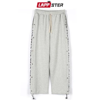 LAPPSTER Mužov Tlačidlo Leopard Joggers Nohavice 2020 Mens Japonský Streetwear Hip Hop Tepláky Muž kórejský Módy Trati Nohavice