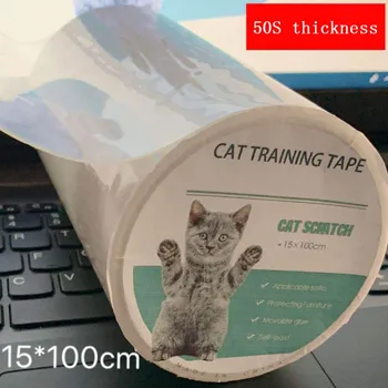 Pet Mačka Scratcher PVC Podložka bytový Nábytok Anti-Scratch Chránič Cat Kitten Hrá Mat Gauč Stráže Jasné, Nálepka