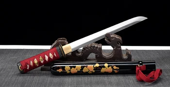 Japonský Tanto-1045 Uhlíkovej Ocele malý nôž Real Steel Čepeľ Ostrosť-List Otvárač-Samuraj Meč-17.3 Inchese