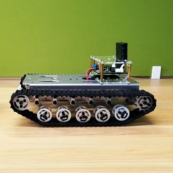 Pásový Podvozok S Elektronickými Šok Absorpcie Nádrž STM32 Intelligent Auto Robot