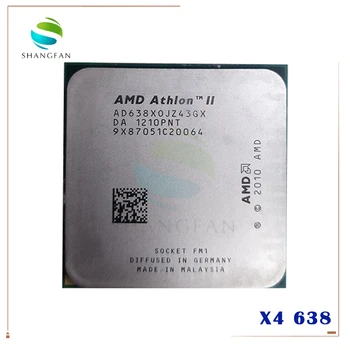AMD Athlon II X4 638 X4-638 2.7 GHz Quad-Core CPU Procesor AD638XOJZ43GX Socket FM1