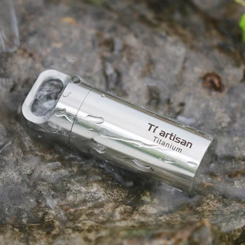 1pcs Titán Nepremokavé Pilulku Úložný Box Prípade Kovový Držiak Kapsule Kontajner na Fľaše Cestovné Vrecko Boxy S M L Ta6170