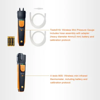 Bezdrôtové Testo Inteligentný Tlakomer Diagnostické Armatúry Bluetooth Klimatizácia Chladiace Elektronické Meranie Tlaku