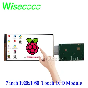 Wisecoco 7 Palcový 1920*1080 LCD Modul Krajiny IPS Kapacitný Dotykový MIPI Vodič Doska Pre Raspberry Pi 3 Model B + Pi 4