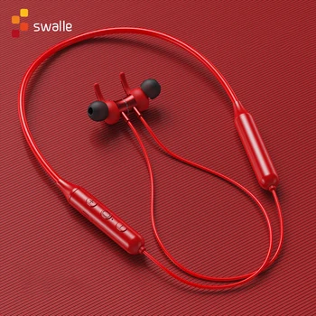 Swalle Nové Bluetooth Bezdrôtové Slúchadlá Slúchadlá Nepremokavé Sweatproof Slúchadlá Stereo Športové Headset Hluku Zrušiť Slúchadlá