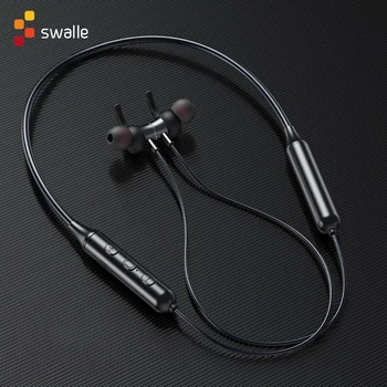 Swalle Nové Bluetooth Bezdrôtové Slúchadlá Slúchadlá Nepremokavé Sweatproof Slúchadlá Stereo Športové Headset Hluku Zrušiť Slúchadlá