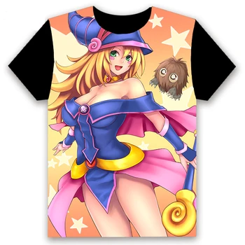 Pánske T-shirt Anime Yu-Gi-Oh! Duel Monštrá Vytlačené Cosplay Krátkym Rukávom Unisex Bežné Čierny Čaj Topy Lete Vtipné Tričko