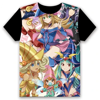Pánske T-shirt Anime Yu-Gi-Oh! Duel Monštrá Vytlačené Cosplay Krátkym Rukávom Unisex Bežné Čierny Čaj Topy Lete Vtipné Tričko