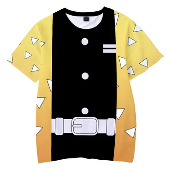Anime Démon Vrah Kimetsu Č Yaiba 3D T Shirt Ženy Muži Japonský Streetwear Hip Hop Kamado Tanjirou T-shirt Cosplay Kostým