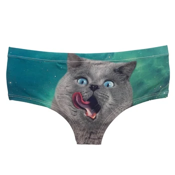 Skutočné Zvierat Vtipné Mačku Zaujímavé Psa Hot Ženské spodné Prádlo Tangá Nohavičky 3D Tlač spodné Prádlo Pre Ženy, Roztomilý Nohavičky Pre Lady