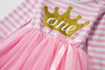 Princezná Dojčenské Oblečenie Šaty Pre Dievčatá Narodeniny Šaty Zimné Dlhý Rukáv Batoľa Detský Dievčatá Ružové Tutu Strany Ležérne Oblečenie