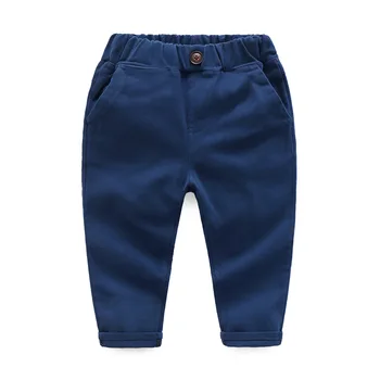 Chlapec nohavice 2020 deti jar jeseň Oblečenie detí nohavice pre baby chlapci nohavice modrej khaqi tkané pevné zelená