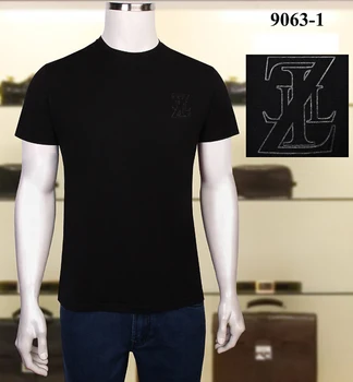 MILIARDÁR T shirt mužov bavlna 2020 nové letné módy Tenké O-Krku výšivky kvalita listov, obchodných big M-4XL doprava zadarmo