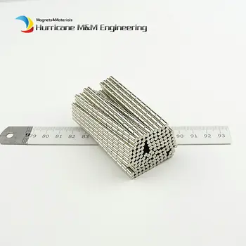 NdFeB Pásov Plechový Magnet Valec Dia. 3x6mm Presnosť Neodýmu, Snímač Magnet N42 Magnetics s Vysokou Kvalitou 100ks