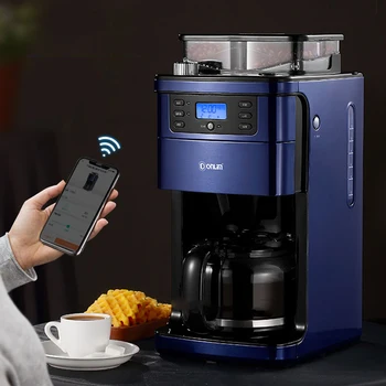 Plne Automatický kávovar Maker Brúska Američan talianskeho WIFI Diaľkové Ovládanie s Vysokou Kapacitou Tri-Nastavenie rýchlosti