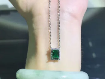 2020 Módne Šperky Vysokej Kvality SWA, Nádherné Retro Štýl, Očarujúce Green Crystal Prívesok Elegantný Náhrdelník Lady Romantický Darček