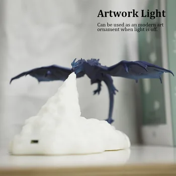 2020 Najnovšie Dropship 3D Vytlačené LED Dragon Lampy Ako Nočné Svetlo Pre Domáce Hot Predaj Ako Mesiac Lampy, Nočné Lampy Najlepších Darčeky Pre Deti