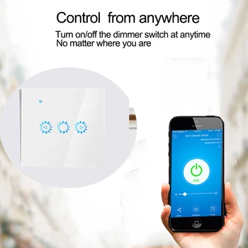Ewelink APP EU/UK smart WiFi Dimmer Prepínač Bezdrôtového Diaľkového Ovládania Dotknite Light Dimmer Prepínač Pracovať S Google Domov Alexa