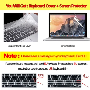 3D Notebook Prípad Pre Macbook Air Pro Retina 11 12 13 15 13.3 Nový Dotykový Panel A2159 Pre macbook Dotyk ID Vzduchu 13 A1932 +Kryt Klávesnice