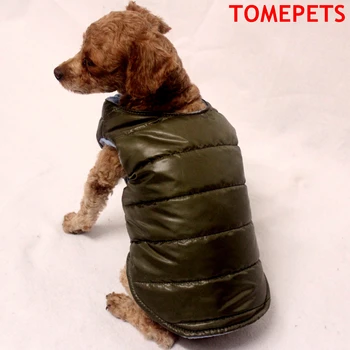 TOMEPETS Pet oblečenie buldog bunda veľké bellie psík jeseň&zimný kabát v námornícka modrá/tmavo zelená/ káva 4 veľkosti k dispozícii