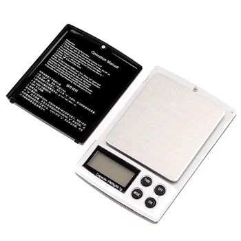 1000 g x 0,1 g Mini Digital Mierka Elektronické Vreckové Šperky Rozsahu Presné Vyváženie Hmotnosti Váženie Rozsahu LCD Displej