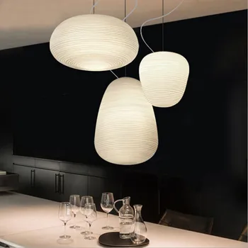 Foscarini Tvorivé mliečno-Bieleho Skla Prívesok Svetlo Kuchyňa Obývacia Izba domova Jedálenský stôl svetlo Vnútorné Pozastavenie lampa