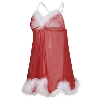 Sexy Oka Erotické spodné Prádlo Pre Ženy, Vianočné Nightdress Nightgown Sleepwear Bielizeň S-3XL Soutien Rokliny Sexy Erotique 30NOV5