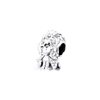 Nové Kúzlo 925 Silver Pôvodné Fit Pandora Náramky Mincový Striebro Vlnité Úniu Jack Lion Kúzlo Korálky pre diy Ženy Šperky
