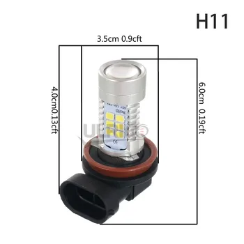 2 Ks H8 H11 LED Ampoule HB3 9005 HB4 9006 H10 9007 H7 LED Brouillard LumiereAuto Voiture DRL Lampe Lumineux Blanc 6500K 1200L