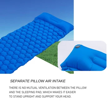 Zomake 190*56 cm rýchle plnenie airbag camping Spacie Podložky S Vankúš inflating camping matrace jednu osobu vzduchu mattres posteľ