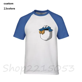 Krásne Cookie Monster T Shirt Pre Mužov Omrvinky v Mojom Vrecku Homme hra Krku O Krátky Rukáv Tshir Hot Predaj Dospelých Streetwear T-Shirt
