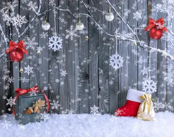 Capisco Dreva Snowflake Vianočné Fotografie Kulisu pre Xmas Party Dekorácie, Baby, Deti, Portréty, Foto Štúdio Pozadí
