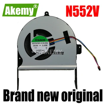 Zbrusu nový, originálny ventilátor Pre Asus N552V N552VX N552VW série notebooku ventilátor EG75070S1-C130-S9A