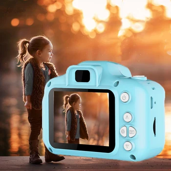 Nabíjateľná Deti Mini Digitálny Fotoaparát 2.0 Palcový HD Displej, 2mega Pixelov 1080P Projekcie, Video Kamera Darček pre Deti detský Hračky