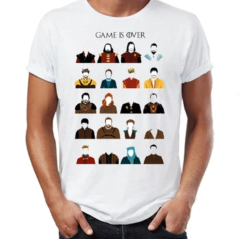 Letné pánske T-shirt Hra Je Viac Mŕtvych Znakov Úžasné umelecké Diela Vytlačené Tričko Tees Topy Harajuku Streetwear