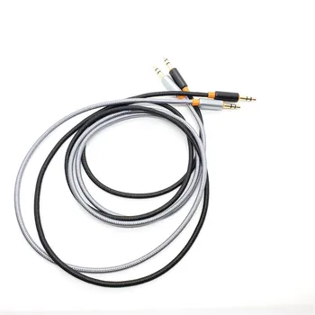 200pcs 1M Nylon Aux Kábel 3,5 mm do 3,5 mm Samec Samec Jack Auto Car Audio Kábel Zlato Plug Kabel line Kábel Pre Iphone reproduktor